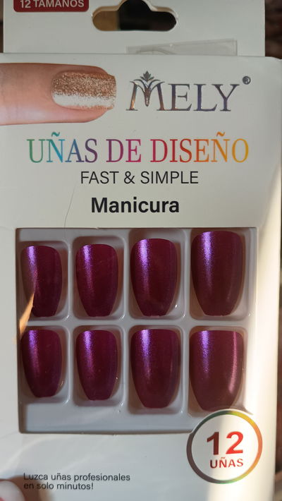 Uñas morado degradé