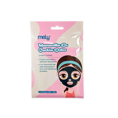 Mascarilla facial de Carbón Detox Mely