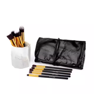 Brochas City x10 estuche