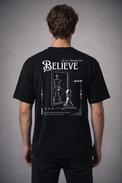 REMERA NEGRA "EL PODER DE CREER VOL. II" 16/1