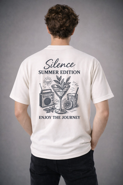 REMERA SILENCE CRUDO 16/1