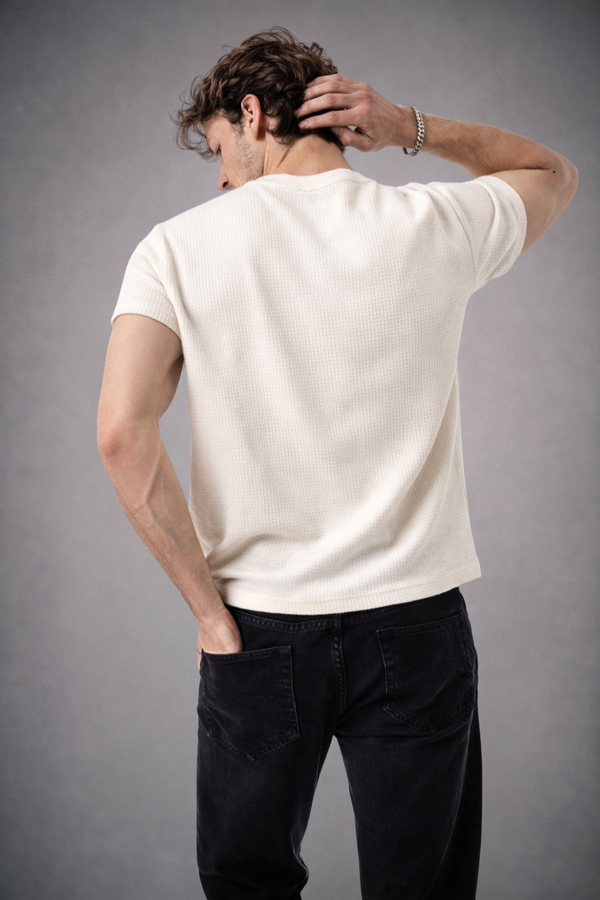 REMERA CRUDO "WAFFLE VIGORE"