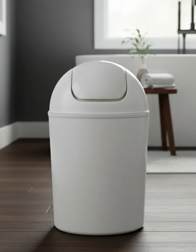 CESTO DE RESIDUOS 3,5 Lts TAPA VAIVEN BAÑO, ESCRITORIO