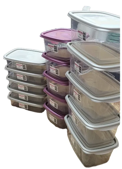 JUEGO DE 15 TAPERS, CONTENEDORES SANREMO CHICOS