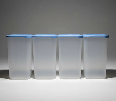 JUEGO DE 4 TARROS PLASTICOS DE 2 LITROS 