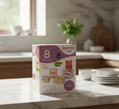 Juego X 8 Tapers Contenedores Línea Freshy Sanremo Libre Bpa