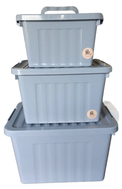 Juego X 3 Canastos Organizadores Chico, Mediano Y Grande