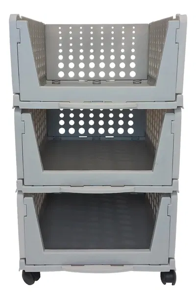 CAJONERA DE 3 ORGANIZADORES APILABLES CON RUEDAS
