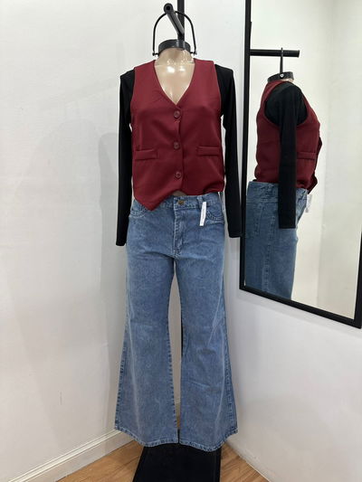 Wide Leg Jaspeado 