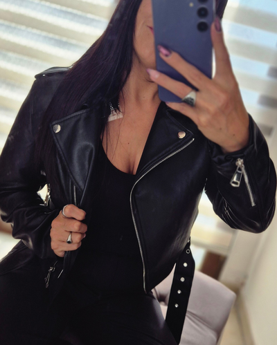 Campera Clásica Eco Cuero