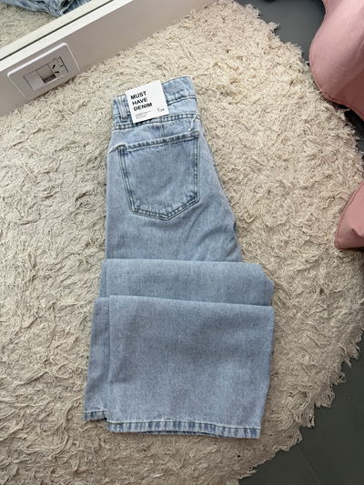 Jeans full wide celeste