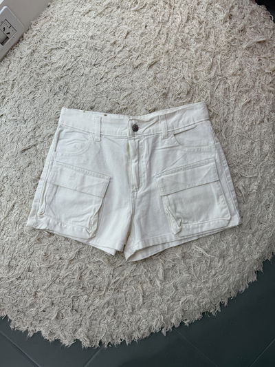 Short cargo crema