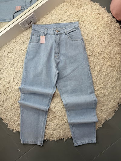 Jeans wide leg claro