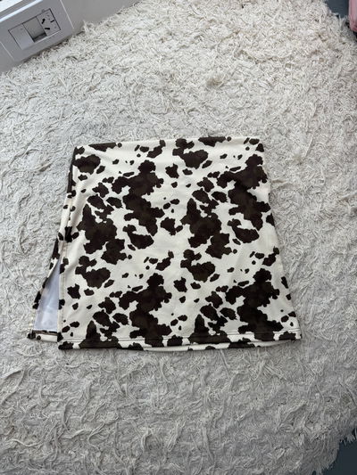 Pollera corta cow 