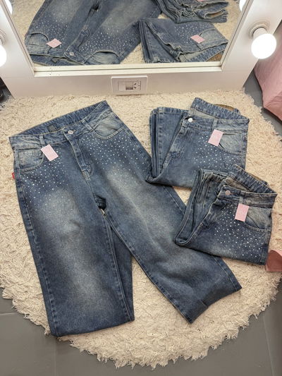 Jeans con brillo óxido 