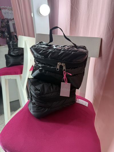Valijita puffer / porta cosmeticos