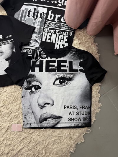 Baby tee Heels Ariana