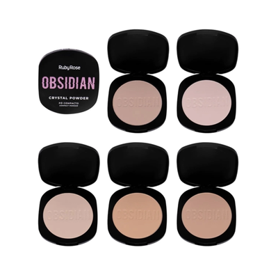 Polvo compacto Crystal Obsidian Ruby Rose
