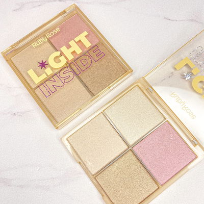 Paleta de Iluminador Glow Light Inside Ruby Rose
