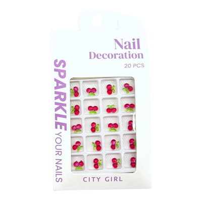 Dije Cereza para decoración de uñas