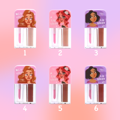 Labial Duo Lip Glaze Tei para nenas
