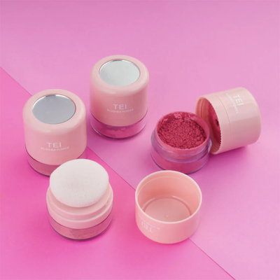 Rubor en polvo con esponja y espejo TEI