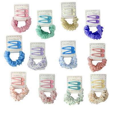 Set de Scrunchies con Hebillas Tictac