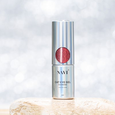 Esmalte semipermanente Ojo de Gato Diamond Rojo 8ml Navi