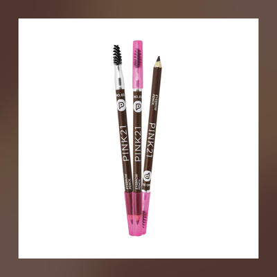 Lapiz Delineador de Cejas con cepillo 2en1 Pink21