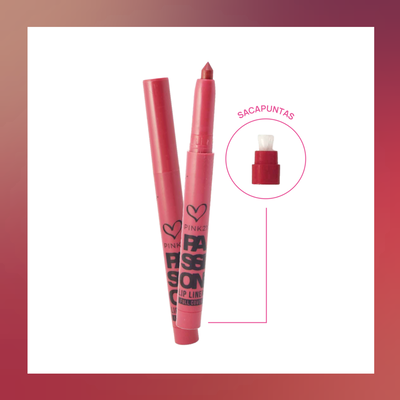 Lapiz Delineador Retractil de Labios con sacapuntas Passion Pink21