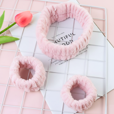 Vincha + Muñequeras para Skincare Limpieza (Varios colores)