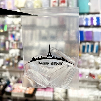Tips Soft Gel Paris Night x 50u Tamaños surtidos