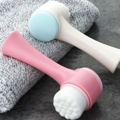 Cepillo Silicona para limpieza facial 2en1