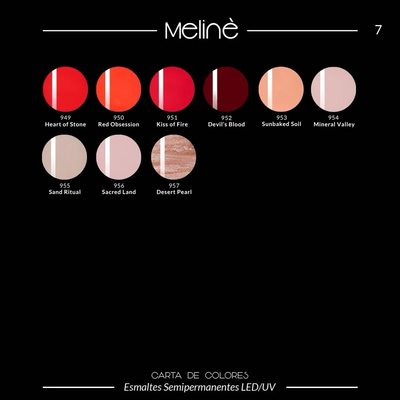 Esmalte Semipermanente Meline Coleccion Eternal Flame