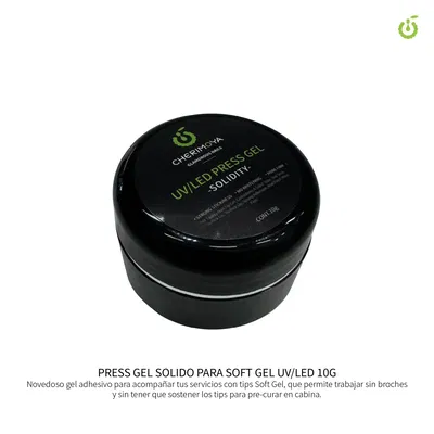 Press Gel Sólido 10g Cherimoya para Soft Gel