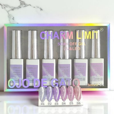 Esmalte Ojo de Gato Charm Limit 5ml x6