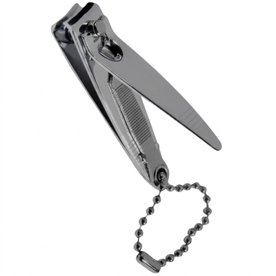 Alicate Corta uñas chico con lima de metal PAQ 24u.