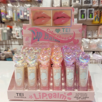 Bálsamo Labial mágico (Corazón) Lip Balm Color Change TEI