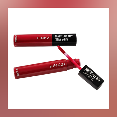 Labial con aplicador Matte All Day 24hs Pink21