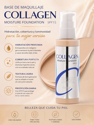 Base Liquida de Maquillaje con colageno
