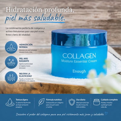Crema Hidratante Facial con colageno