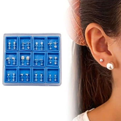 Aros Abridores de Plata (Enchapado) x 12 pares