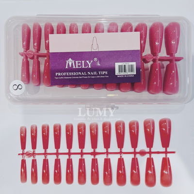Tips Soft Gel x 240u Mely Rosa Seca Prelimado