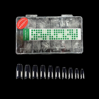 Tips con Sonrisa Cuadrado Clear x 500u en Estuche