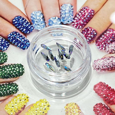 SWAROVSKI Raindrop Flat Back AB x 10u