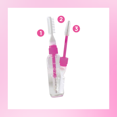 Máscara de Cejas y Pestañas Clear 2in1 Pink21