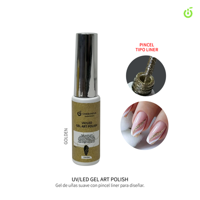 Gel Art Polish con Liner Cherimoya
