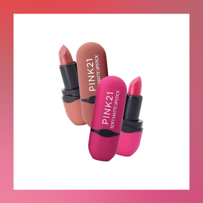 Labial Soft Matte Lipstick Pink21
