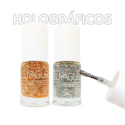 Esmaltes Tradicionales Holograficos 6ml Luyagus