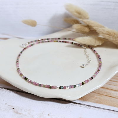 Choker Petra Turmalina sandía